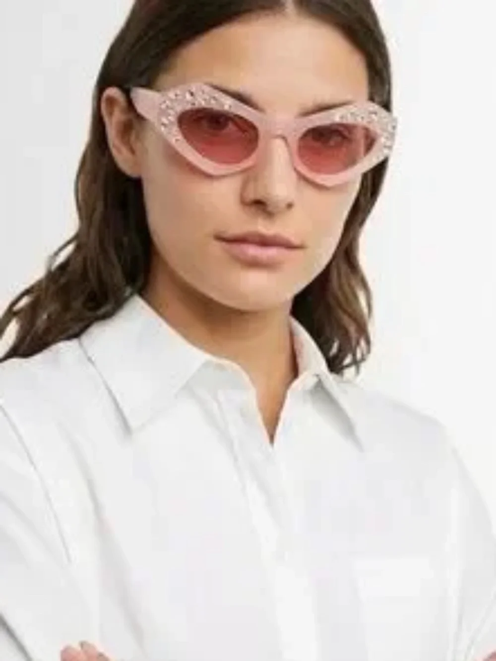 🔥 Emilio Pucci Embellished Pink Lined Edition Glasses NEW